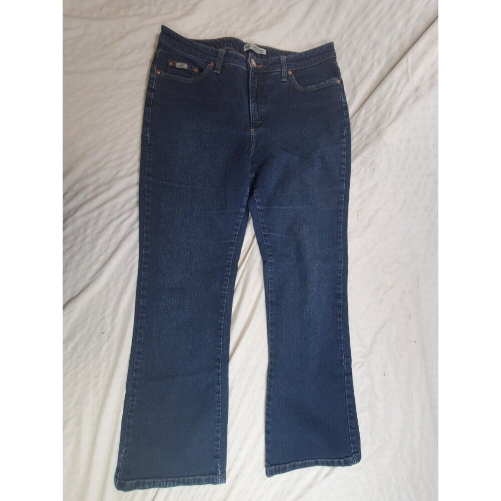 Lee Jeans Womens 14 Straight Denim Pants Ladies Medium Stretch Bootcut